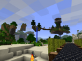 Distant view of Pollema's floating base